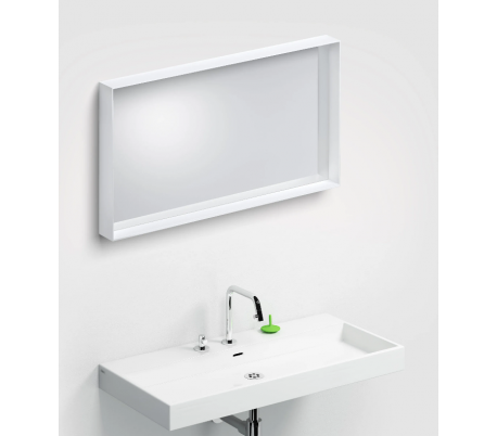 LOOK AT ME vægspejl 90 x 50 cm - Mat hvid