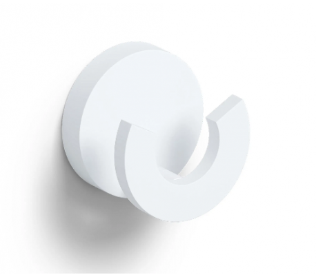 FLAT Dobbeltkrog Ø4,8 cm - Mat hvid