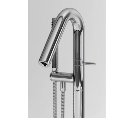 XO 8 Gulv armatur til badekar H104 cm - Krom