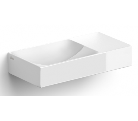 VALE Håndvask 38 x 19 cm Keramik - Hvid højglans