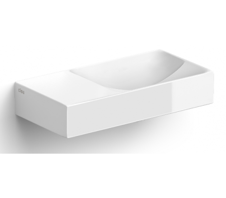VALE Håndvask 38 x 19 cm Keramik - Hvid højglans