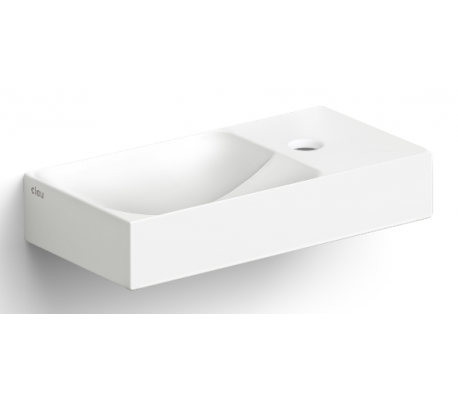 VALE Håndvask 38 x 19 cm Keramik - Mat hvid