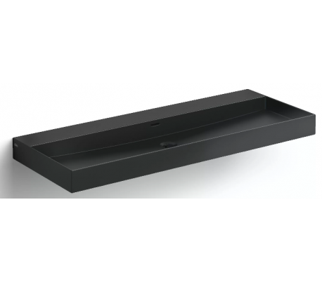 NEW WASH ME Håndvask 110 x 42 cm Keramik - Mat sort
