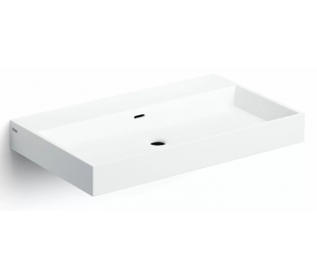 WASH ME Håndvask 70 x 42 cm Aluite - Mat hvid