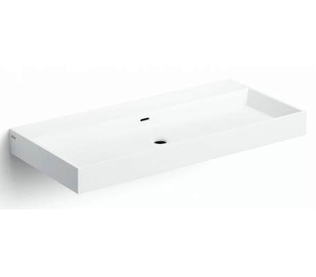 WASH ME Håndvask 90 x 42 cm Aluite - Mat hvid