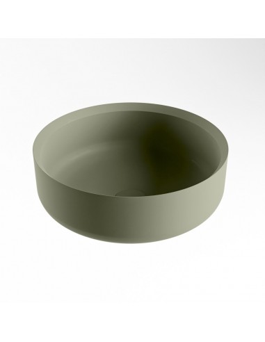 COSS håndvask Ø36 cm Solid surface - Armygrøn