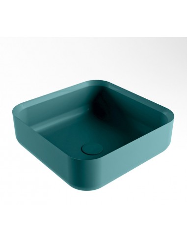 BINX håndvask 36 x 36 cm Solid surface - Petrolium