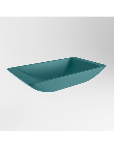 TOPI håndvask 59,5 x 34,5 cm Solid surface - Petrolium