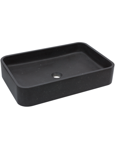 ETNA håndvask i granit 61 x 41 cm - Sort granit