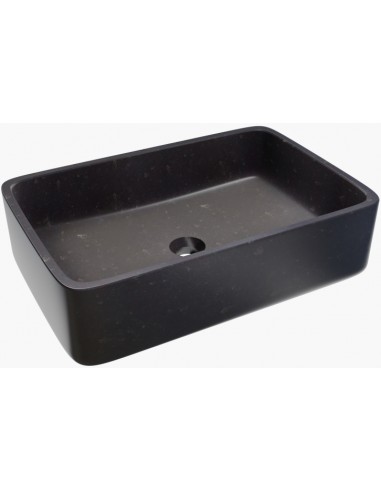 ETNA MINI håndvask i granit 45 x 30 cm - Sort granit