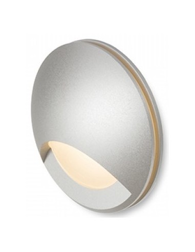 CLUB Væglampe til indbygning Ø5,8 cm 3W LED - Sølvgrå