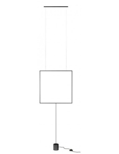 SLICK Gulvlampe i aluminium B61,7 cm 28W SMD LED - Mat sort