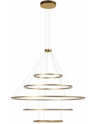 ORBIT Lysekrone i aluminium Ø150 cm 286W LED - Mat bronze