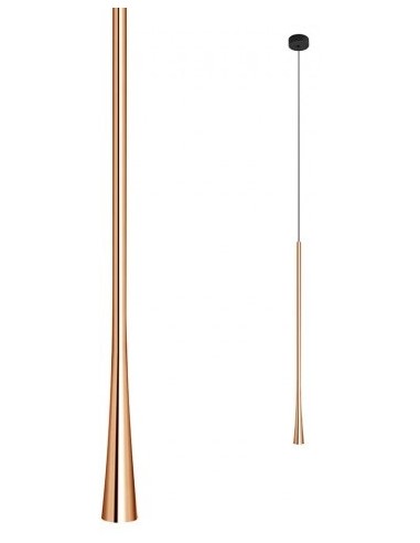 ITO Loftlampe i aluminium Ø3,2 cm 1 x 7W SMD LED - Rødguld