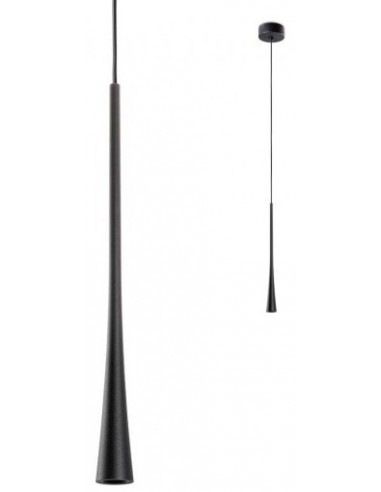 ITO Loftlampe i aluminium Ø3,2 cm 1 x 7W SMD LED - Mat sort