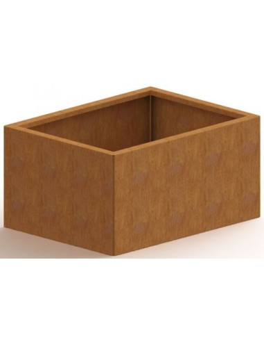 Texas højbed uden bund H80 x B80 x D60 cm i corten stål