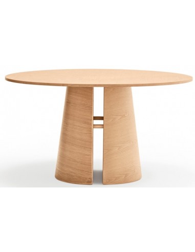 Cep rundt spisebord i ask finér Ø137 cm - Natur