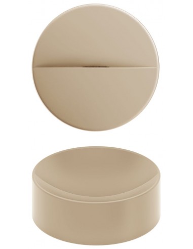 VALE Rund håndvask Ø22 cm Keramik - Mat sennep