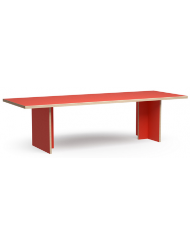 Spisebord i eurolight træ og mdf 280 x 100 cm - Orange