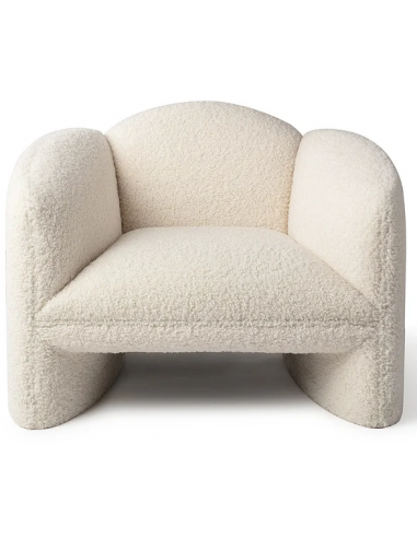 NACHII Lænestol i plys polyester H79 cm - Beige