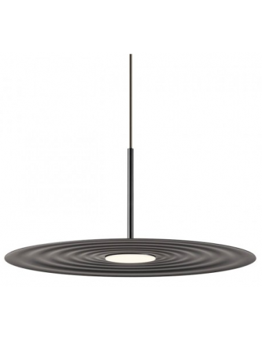 LAKE Loftlampe i aluminium Ø50 cm 13W LED - Mat sort