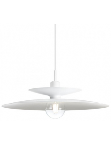 GUNNAR Loftlampe i aluminium Ø50 cm 1 x E27 - Mat hvid