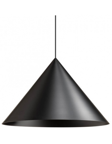 KONOS Loftlampe i aluminium Ø55 cm 1 x E27 - Mat sort