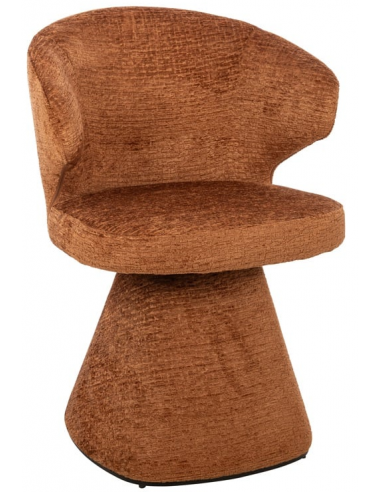 Gatsbi rotérbar spisebordsstol i polyester H82 cm - Kobber