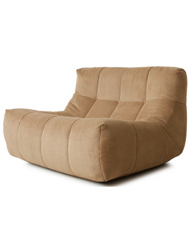 HK Lazy loungestol i corduroy 105 x 105 cm - Brun