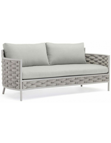 Loop loungesofa i aluminium og Couturetex B191 cm - Greige