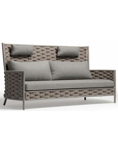 Loop loungesofa i aluminium og Couturetex B192 cm - Greige