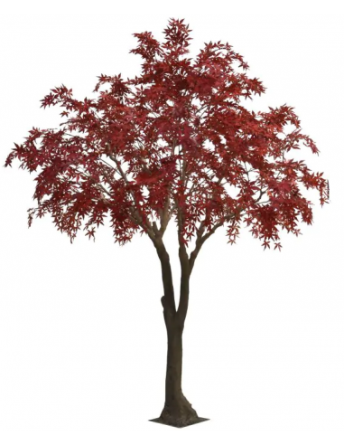 Stort kunstigt træ H300 cm - Rød