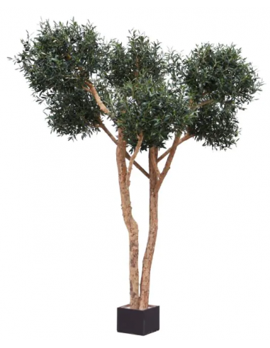 Stort kunstigt Oliventræ H250 cm - Grøn
