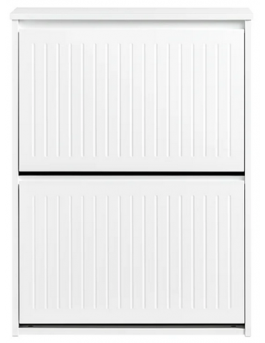 Skoskab i møbelplade H81 x B61 x D26 cm - Hvid