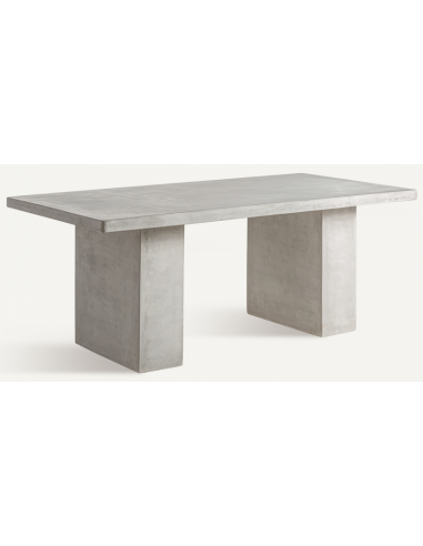 Vytina spisebord i beton 200 x 100 cm - Betongrå