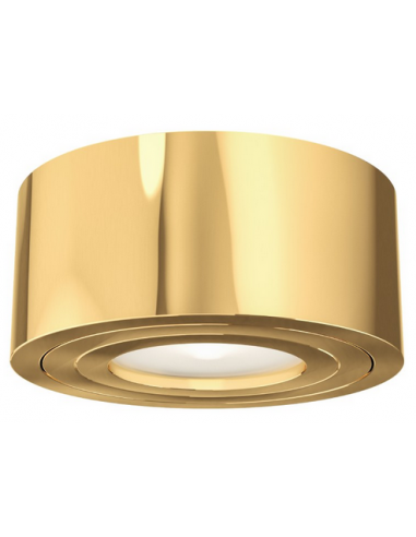 Rullo Badeværelseslampe i aluminium Ø9 cm 5,5W LED - Guld