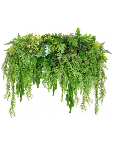 Spirit svævende have i kunstige planter Ø100 cm - Grøn