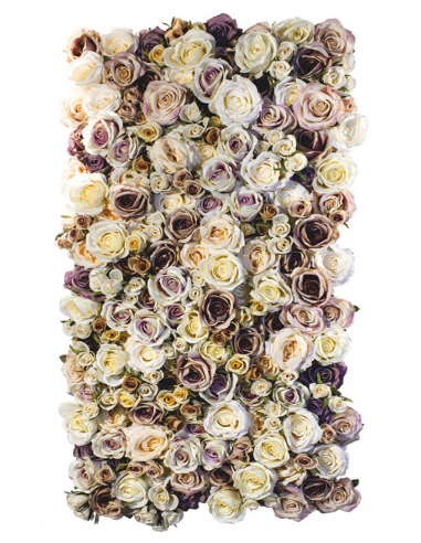 Confidence Plantevæg med kunstige roser 100 x 50 cm