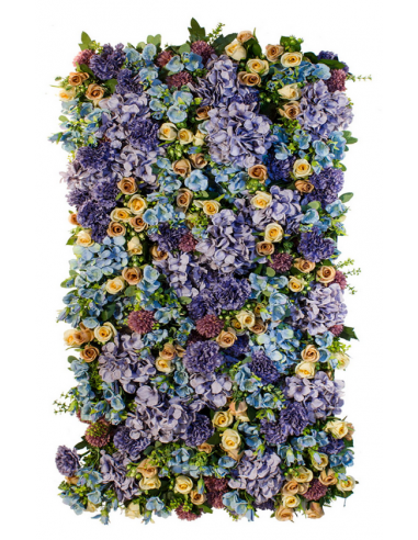 Flower Fusion Plantevæg med kunstige roser 100 x 50 cm