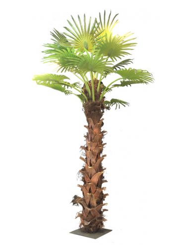 Kunstig Sabal palme H350 cm - Brun/Grøn
