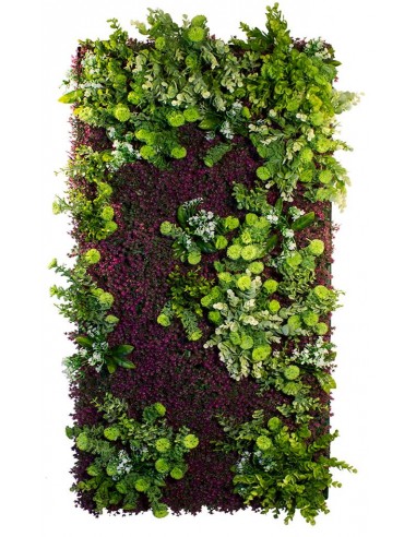 Purple Haze Plantevæg med kunstige planter 100 x 50 cm