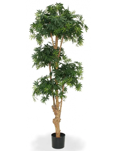 Stort kunstigt Acer Bonsai træ H170 cm - Grøn