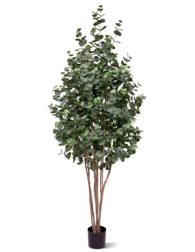 Stort kunstigt Eucalyptus træ H200 cm - Grøn