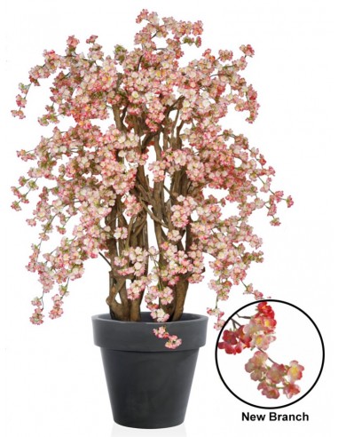 Stort kunstigt kirsebærtræ med potte H160 cm