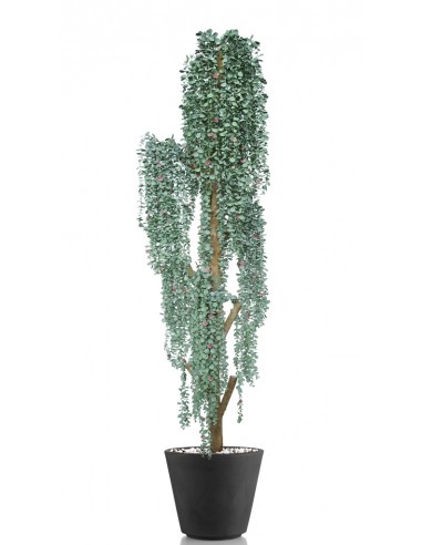 Stort kunstigt Eucalyptus træ med potte H210 cm