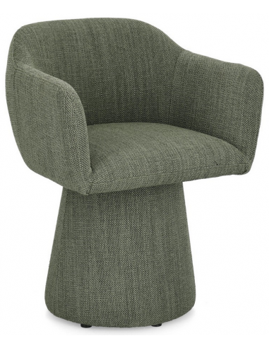 Lottie rotérbar spisebordsstol i polyester H77 cm - Grøn