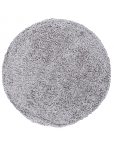 NATT Rundt tæppe i polyester Ø200 cm - Grå
