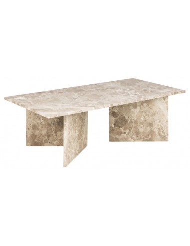 Veg sofabord i marmor 140 x 70 cm - Beige latté