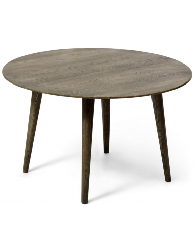 Fiji sofabord i egetræ og egetræsfinér Ø85 cm - Røget eg