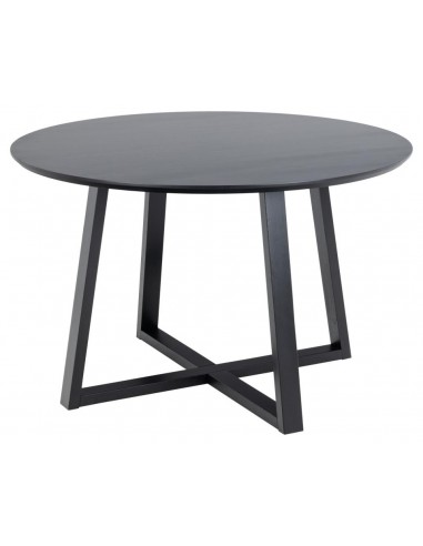 Malik rundt spisebord i egetræsfinér H75 x Ø120 cm - Sort